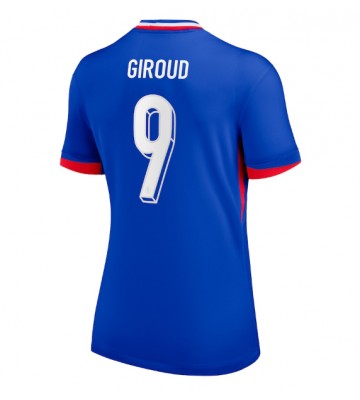 Frankrig Olivier Giroud #9 Hjemmebanetrøje Dame EM 2024 Kort ærmer
